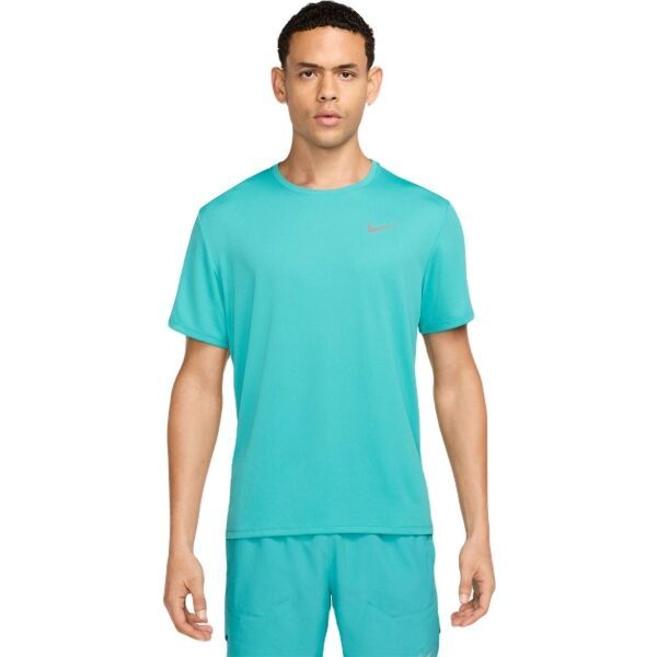 Nike Nike NK DF UV MILER SS Мъжка тениска за тренировка, тюркоазено, размер