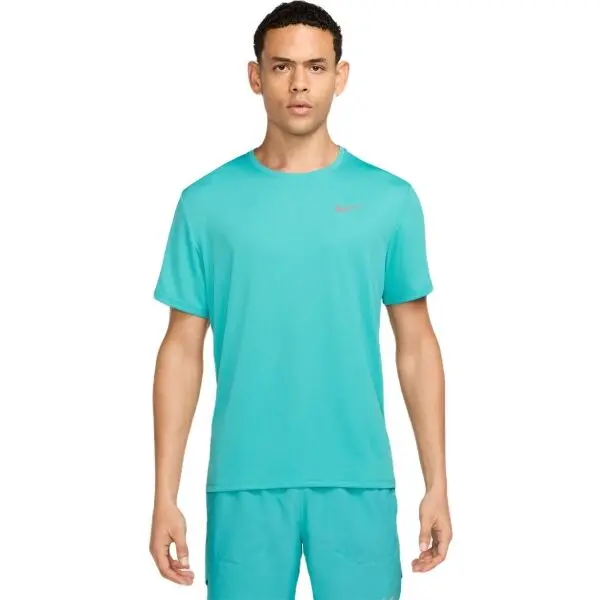Nike Nike NK DF UV MILER SS Мъжка тениска за тренировка, тюркоазено, размер