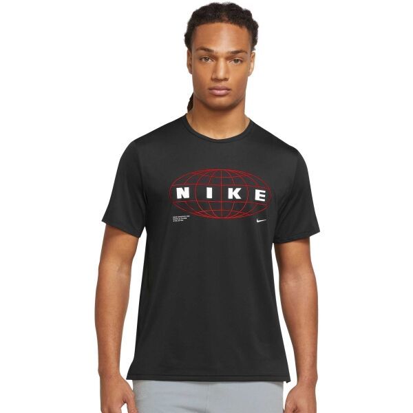 Nike Nike NP DF HPR DRY TOP SS GFX Мъжка тениска за тренировка, черно, размер