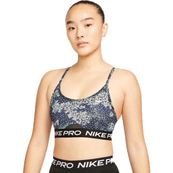 Nike Nike NP DF INDY STRPY AOP BRA Дамски спортен сутиен, микс, размер