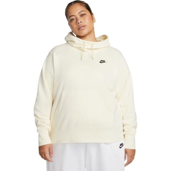 Nike Nike NSW CLUB FLC FNL HOODIE PLUS Дамски суитшърт, жълто, размер