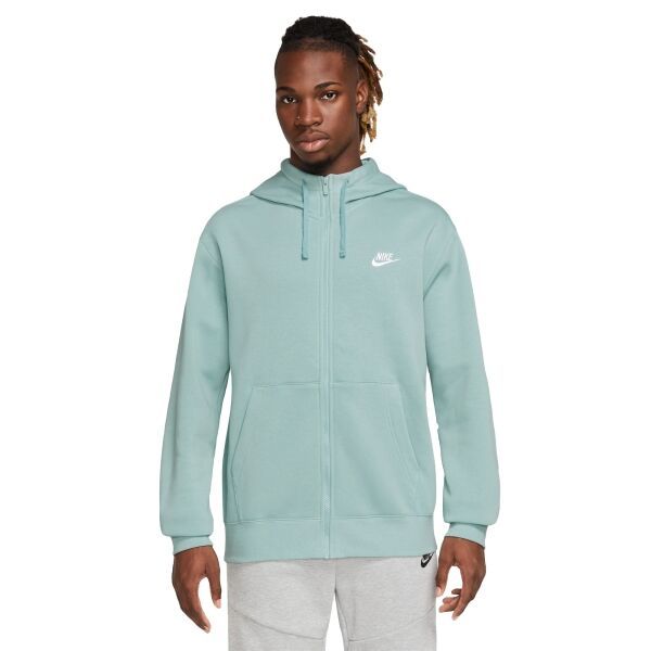 Nike Nike NSW CLUB HOODIE FZ BB M Мъжки суитшърт, светло-зелено, размер