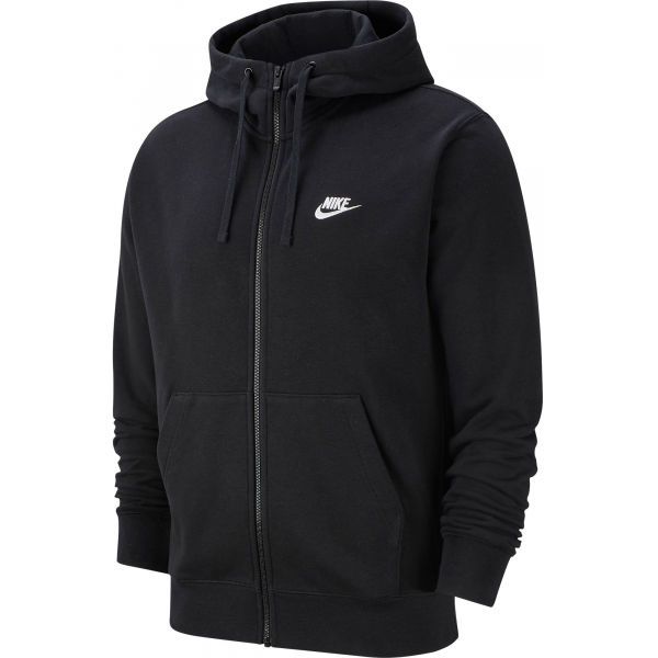 Nike Nike NSW CLUB HOODIE FZ FT M Мъжки суитшърт, черно, размер
