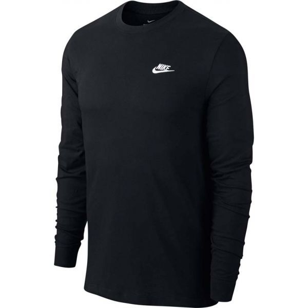 Nike Nike NSW CLUB TEE - LS Мъжка тениска, черно, размер