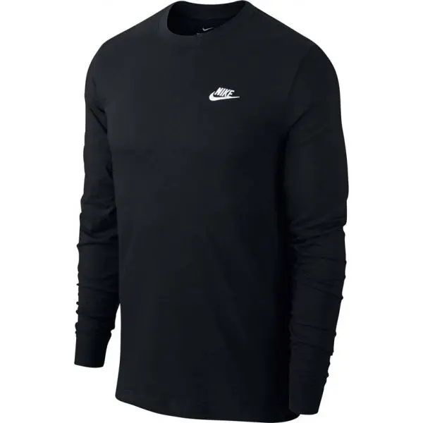 Nike Nike NSW CLUB TEE - LS Мъжка тениска, черно, размер XXL