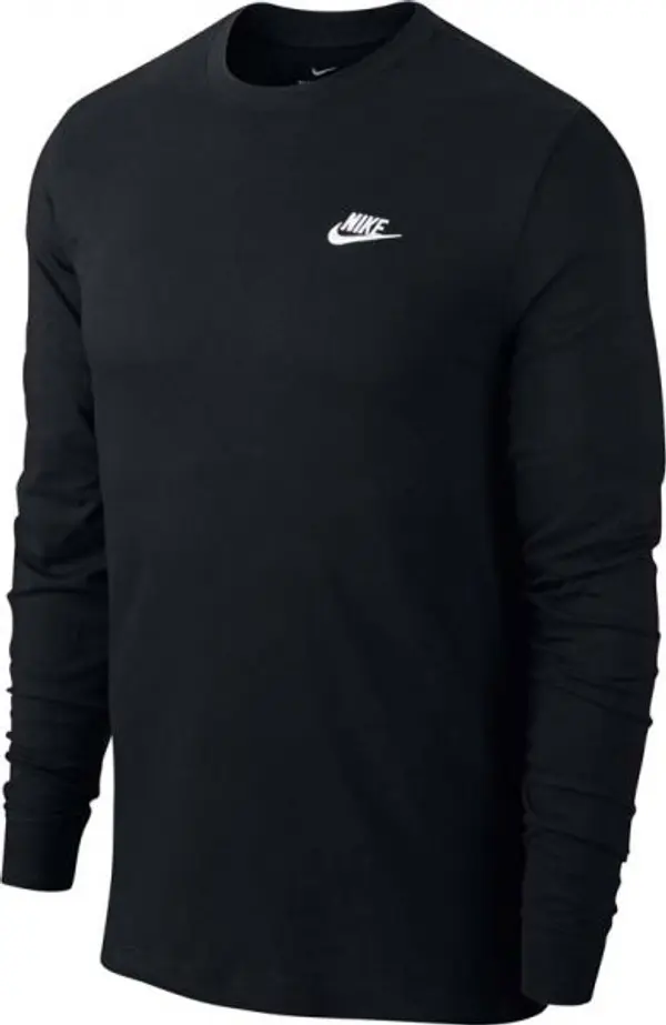 Nike Nike NSW CLUB TEE - LS Мъжка тениска, черно, размер