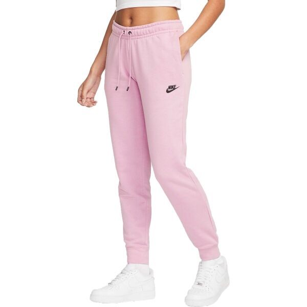 Nike Nike NSW ESSNTL PANT REG FLC MR Дамско спортно долнище, розово, размер