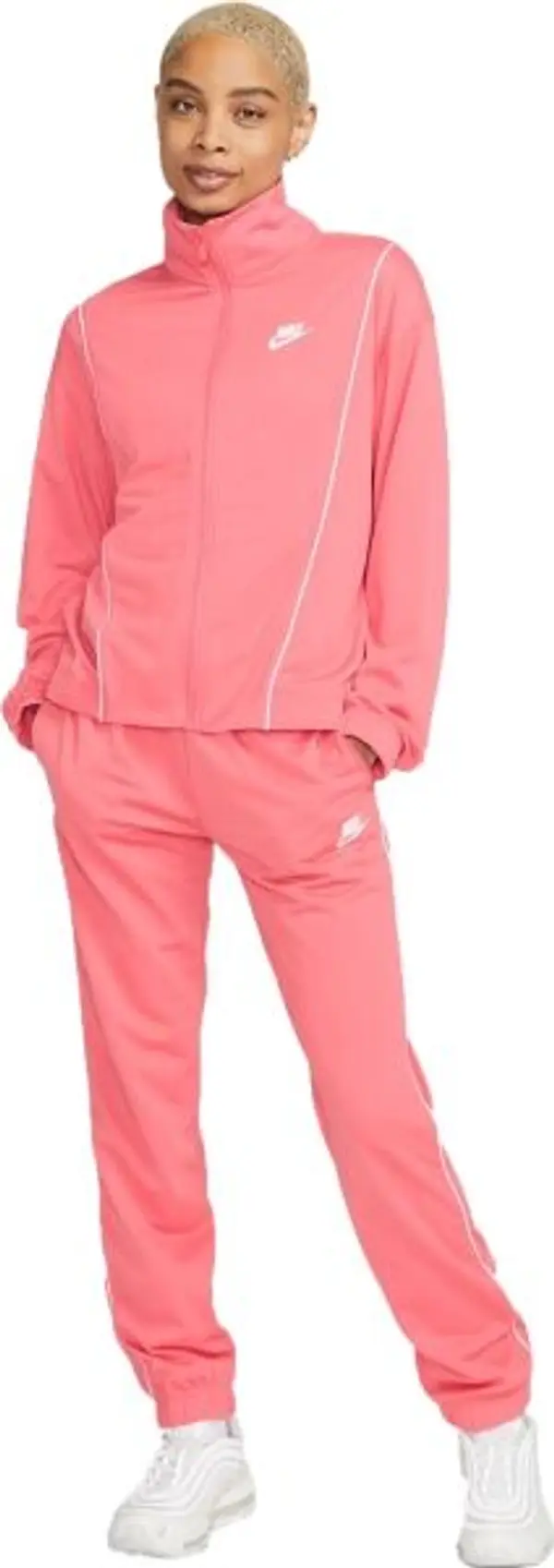 Nike Nike NSW ESSNTL PQE TRK SUIT W Дамски спортен екип, розово, размер
