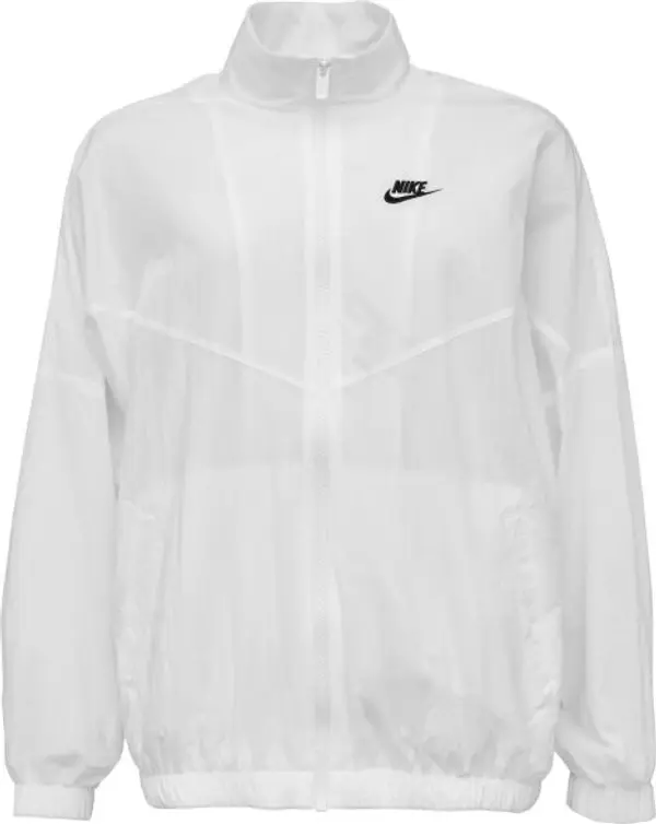 Nike Nike NSW ESSNTL WR WVN JKT Дамско яке за бягане, бяло, размер