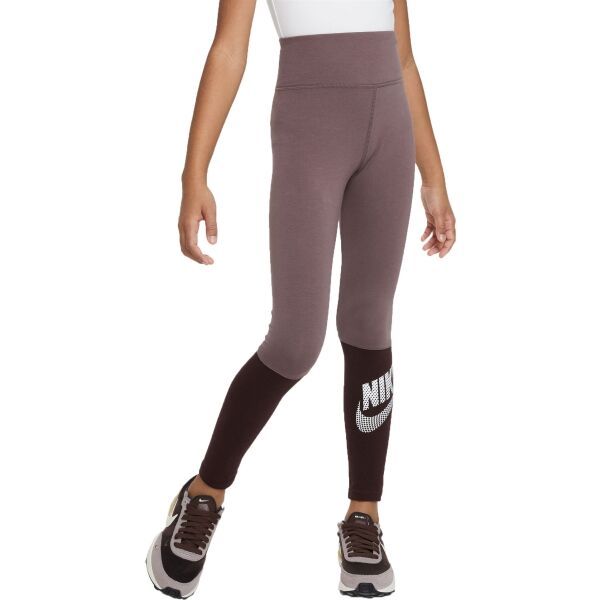 Nike Nike NSW FAVORITES HW LEGGING DNC Клин за момичета, кафяво, размер