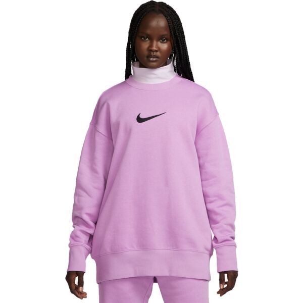 Nike Nike NSW FLC OS CREW MS Дамски суитшърт, лилаво, размер