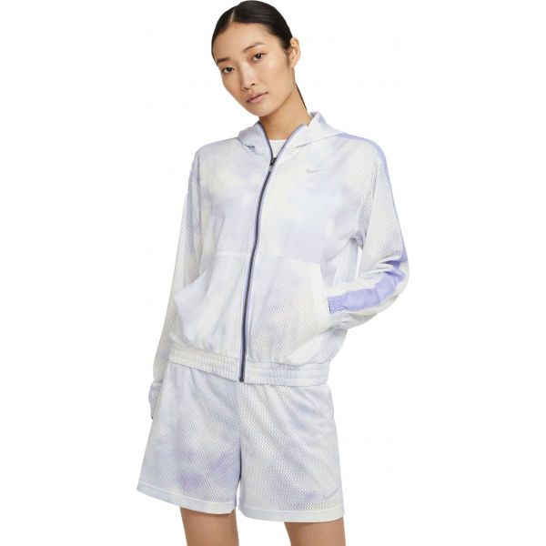 Nike Nike NSW ICN CLSH JKT MESH AOP W Дамско яке, бяло, размер