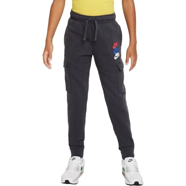 Nike Nike NSW SI FLC CARGO PANT BB Спортни панталони за момчета, тъмносиво, размер
