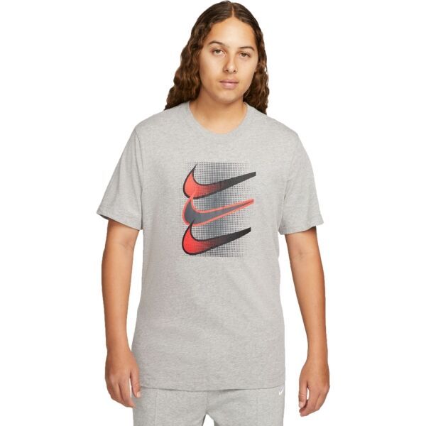 Nike Nike NSW TEE 12MO SWOOSH Мъжка тениска, сиво, размер