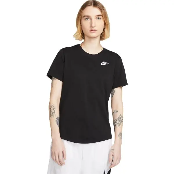 Nike Nike NSW TEE CLUB Дамска тениска, черно, размер