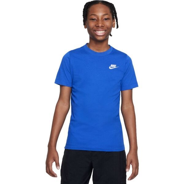 Nike Nike NSW TEE EMB FUTURA B Тениска за момчета, синьо, размер