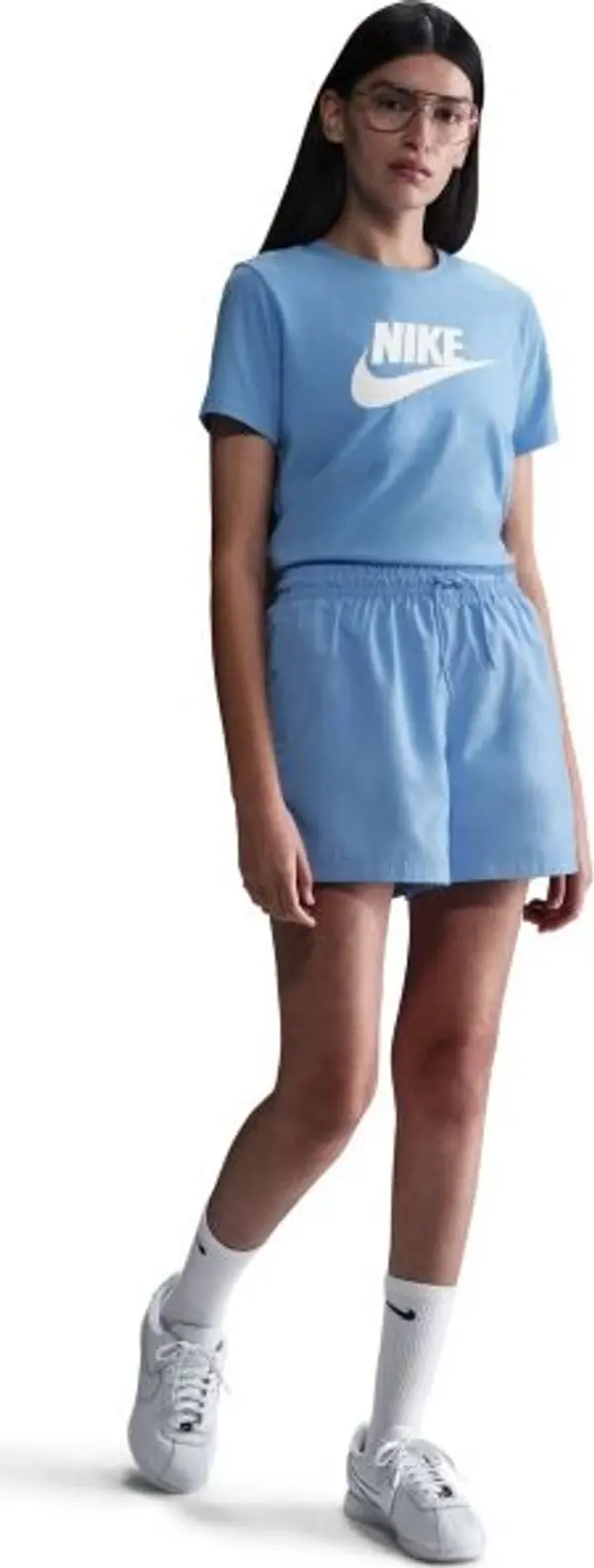 Nike Nike NSW TEE ESSNTL ICN FTRA Дамска тениска, светлосиньо, размер