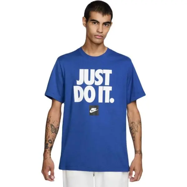 Nike Nike NSW TEE FRAN JDI VERBIAGE Мъжка тениска, синьо, размер XXL