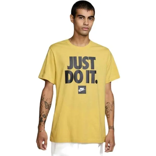 Nike Nike NSW TEE FRAN JDI VERBIAGE Мъжка тениска, жълто, размер