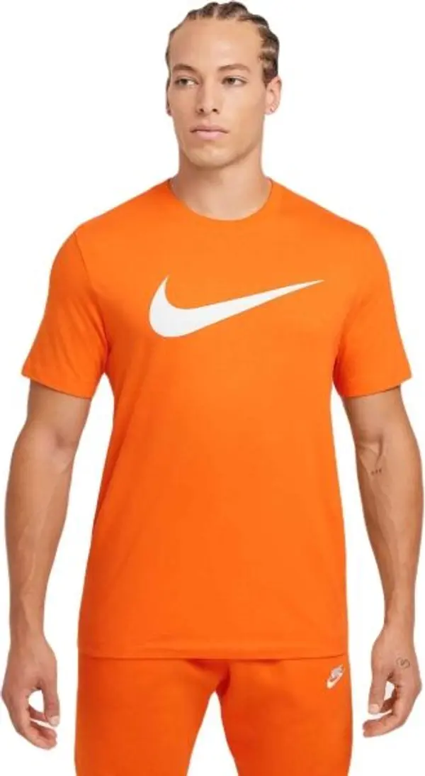 Nike Nike NSW TEE ICON SWOOSH Мъжка тениска, оранжево, размер