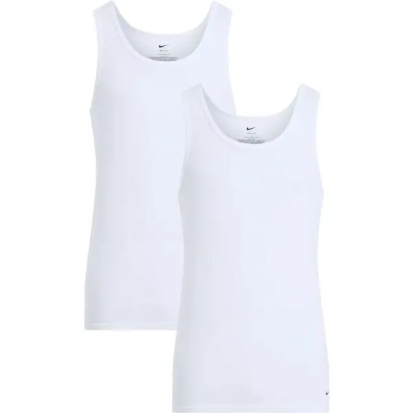 Nike Nike RIBBED TANK 2PK Мъжки потник, бяло, размер