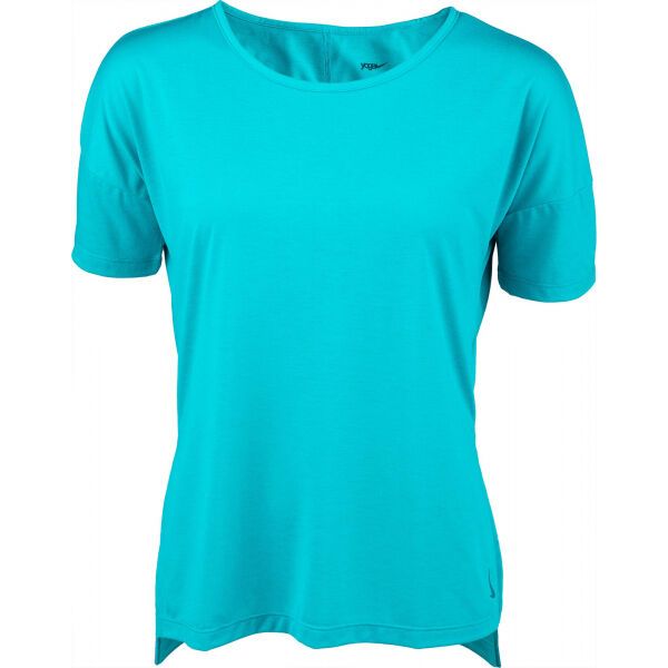 Nike Nike SHORT-SLEEVE YOGA TRAINING TOP Дамска тениска за йога, тюркоазено, размер