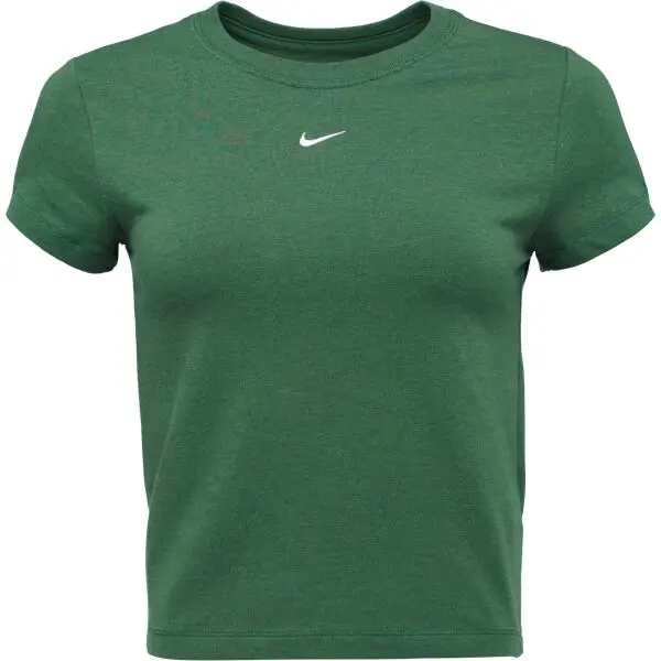Nike Nike SPORTSWEAR CHILL KNIT Дамска тениска, тъмнозелено, размер