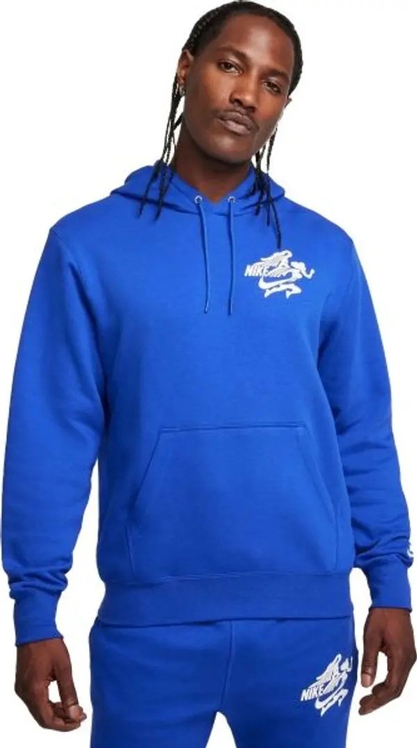 Nike Nike SPORTSWEAR CLUB Мъжки суитшърт, синьо, размер XXL