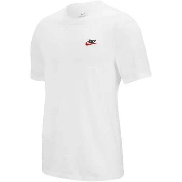Nike Nike SPORTSWEAR CLUB Мъжки тениска, бяло, размер XXL