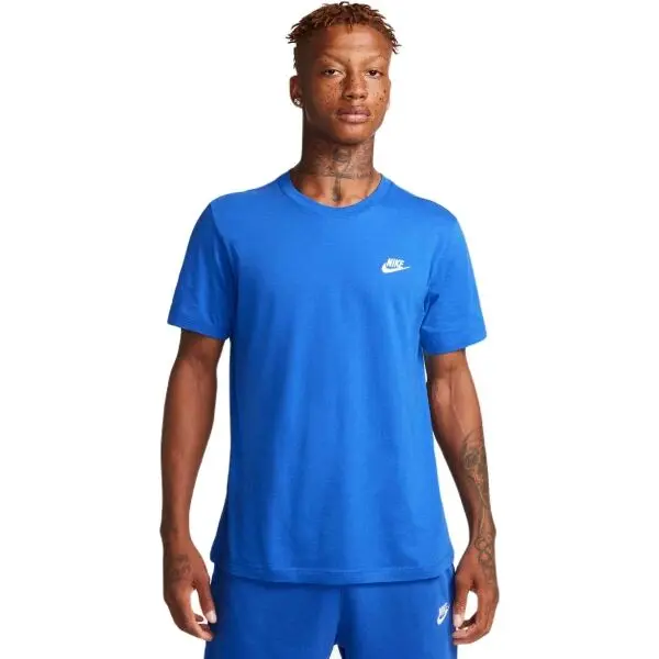 Nike Nike SPORTSWEAR CLUB Мъжки тениска, синьо, размер