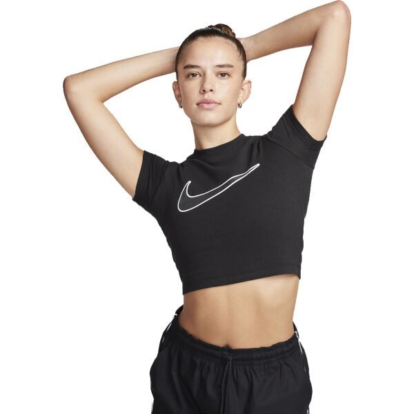Nike Nike SPORTSWEAR Дамска тениска, черно, размер