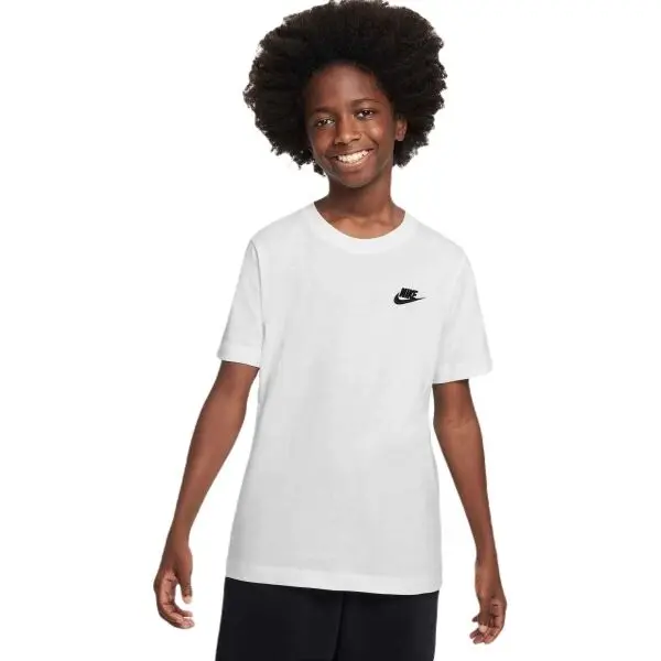Nike Nike SPORTSWEAR Детска тениска, бяло, размер