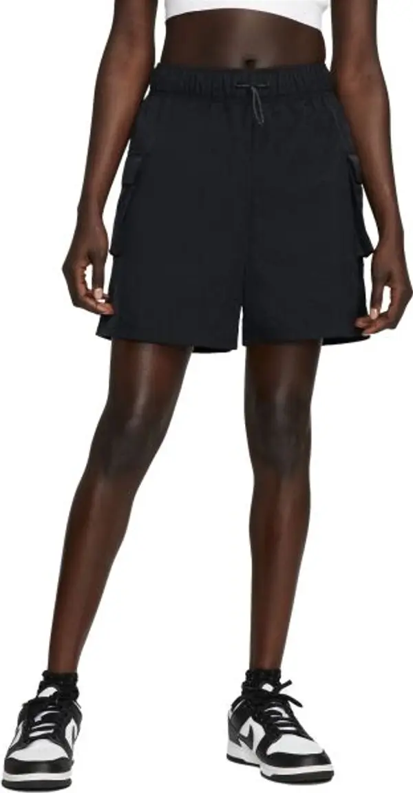 Nike Nike SPORTSWEAR ESSENTIAL Дамски шорти, черно, размер