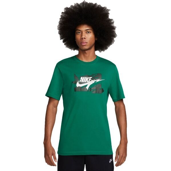 Nike Nike SPORTSWEAR Мъжка тениска, тъмнозелено, размер