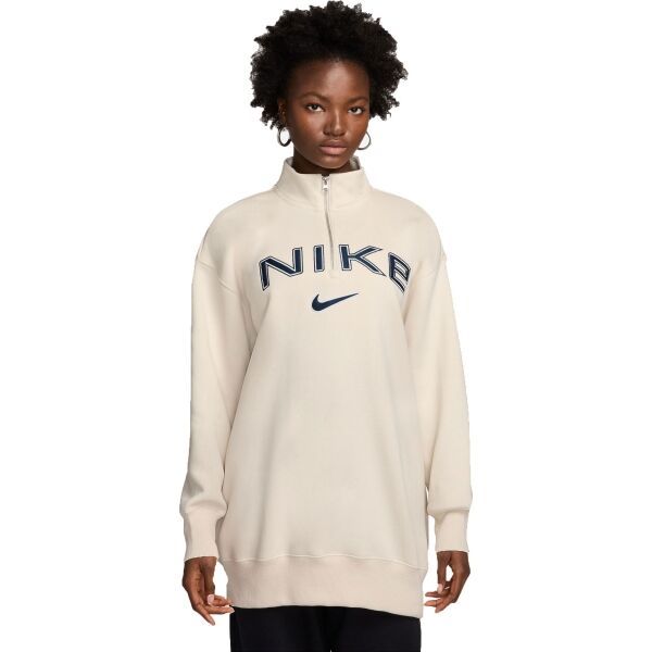 Nike Nike SPORTSWEAR PHOENIX FLEECE Дамски суитшърт, бежово, размер