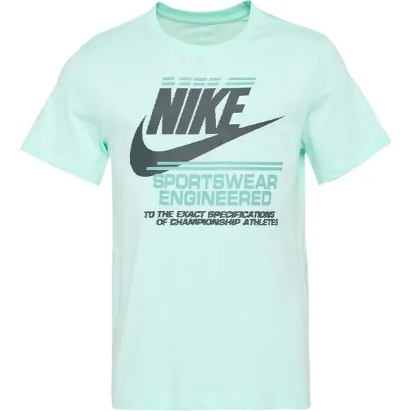 Nike Nike SPORTSWEAR TEE 6MO FUTURA Мъжка тениска, светло-зелено, размер