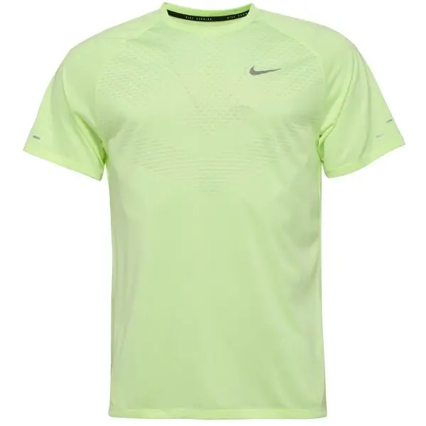 Nike Nike STRIDE Мъжка тениска за бягане, светлоотразителен неон, размер