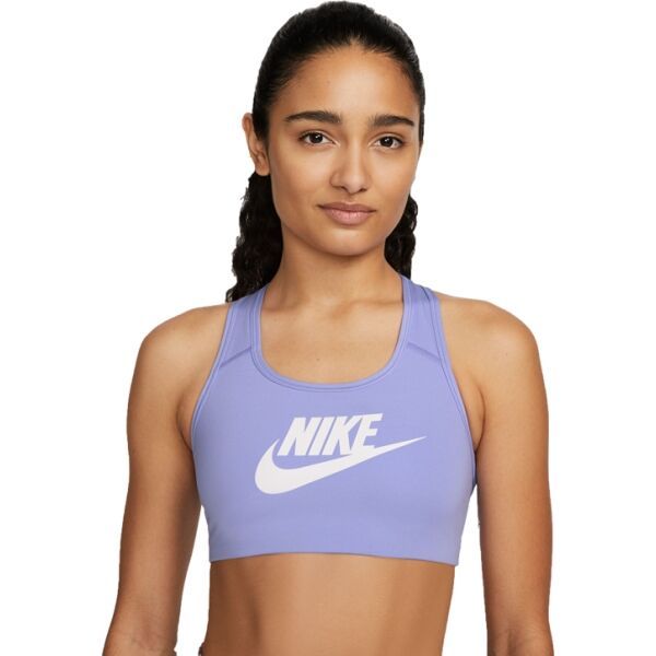 Nike Nike SWSH CB FUTURA GX BRA W Дамско спортно бюстие, лилаво, размер