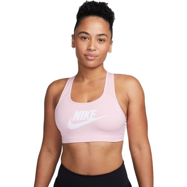 Nike Nike SWSH CB FUTURA GX BRA W Дамско спортно бюстие, розово, размер