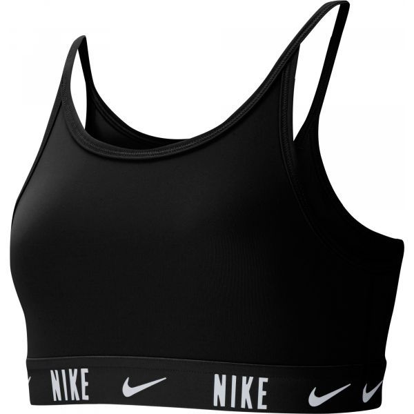 Nike Nike TROPHY BRA G Спортно бюстие за момичета, черно, размер