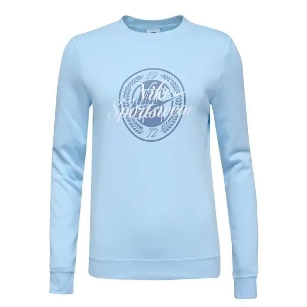 Nike Nike W NSW CLUB FLC GX STD CREW Дамски суитшърт, светлосиньо, размер