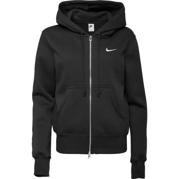 Nike Nike W SPORTSWEAR PHOENIX FLEECE FULL ZIP HOODY Дамски суитшърт, черно, размер