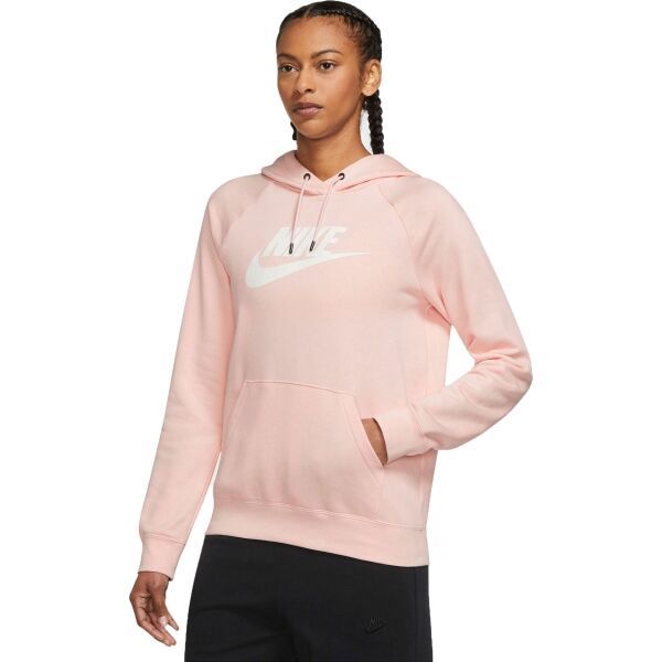 Nike Nike WOMENS FLEECE PULLOVER HOODIE Дамски суитшърт, розово, размер