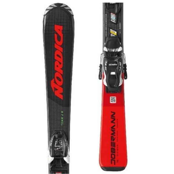 Nordica Nordica TEAM J R (100-140) + JR 4.5 FDT GW Детски ски, черно, размер