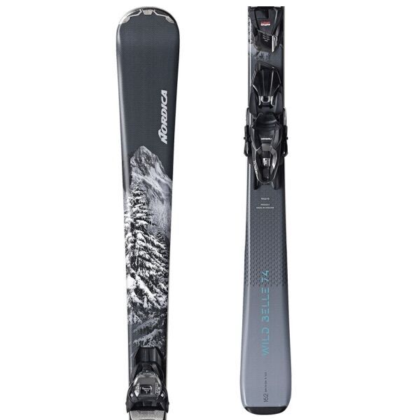 Nordica Nordica WILD BELLE 74 + TP2 COMP 10 FDT GW Дамски ски, тъмносиво, размер