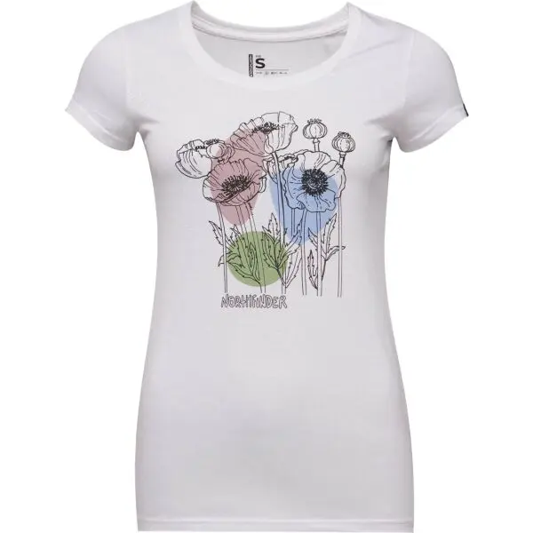 Northfinder Northfinder JOANA Дамска тениска, бяло, размер