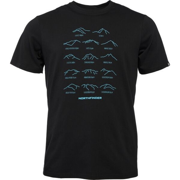 Northfinder Northfinder JEREMIAS Мъжка тениска, черно, размер S