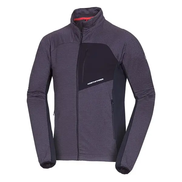 Northfinder Northfinder PRIMO Мъжки пуловер, тъмносиво, размер