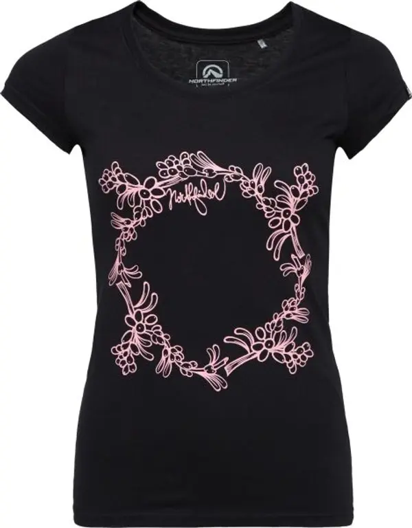 Northfinder Northfinder RIKKI Дамска тениска, черно, размер