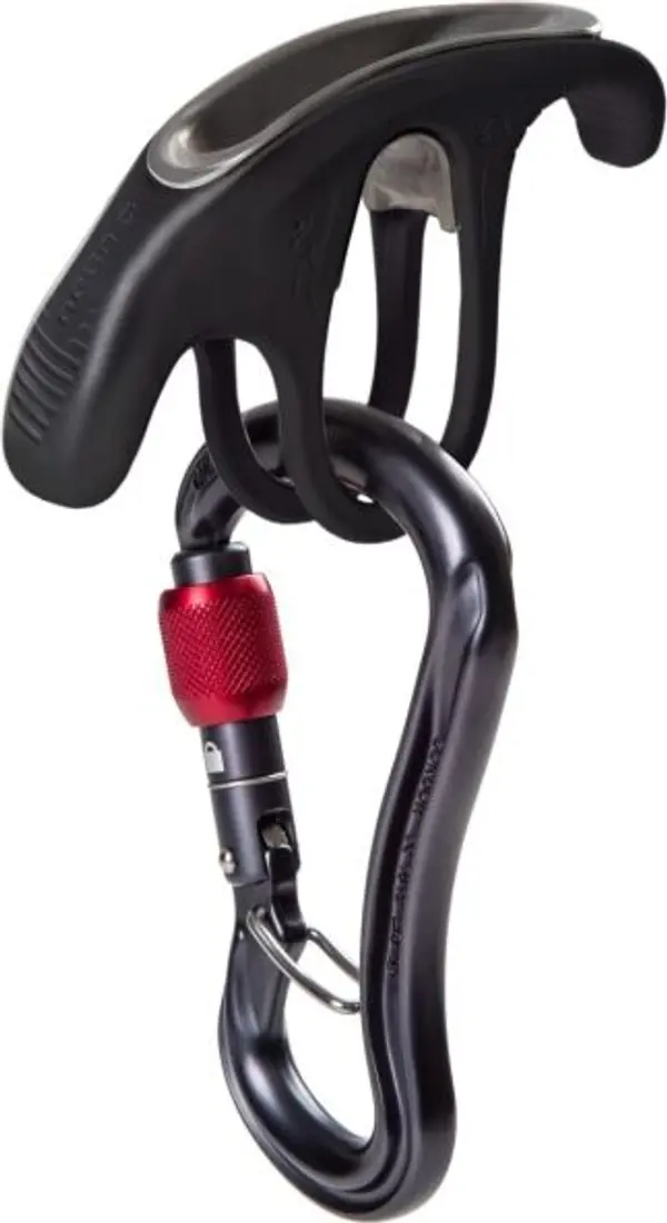 OCÚN OCÚN BELAY SET CONDOR SCREW/BOW Комплект осигурително устройство BOW с HMS карабинер, черно, размер